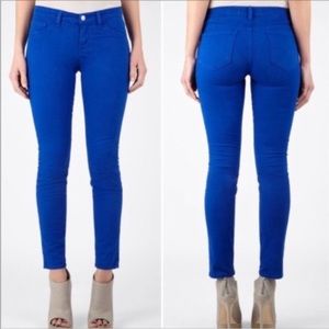 J Brand for Neiman Marcus Royal Blue “Breakwater” Skinny Maria Jeans, size 25